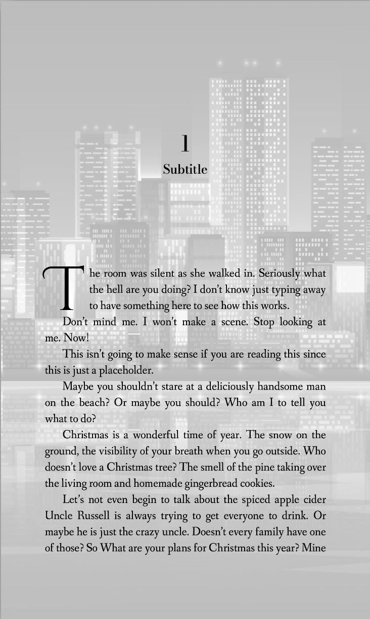 Book Formatting