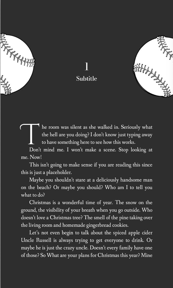 Book Formatting