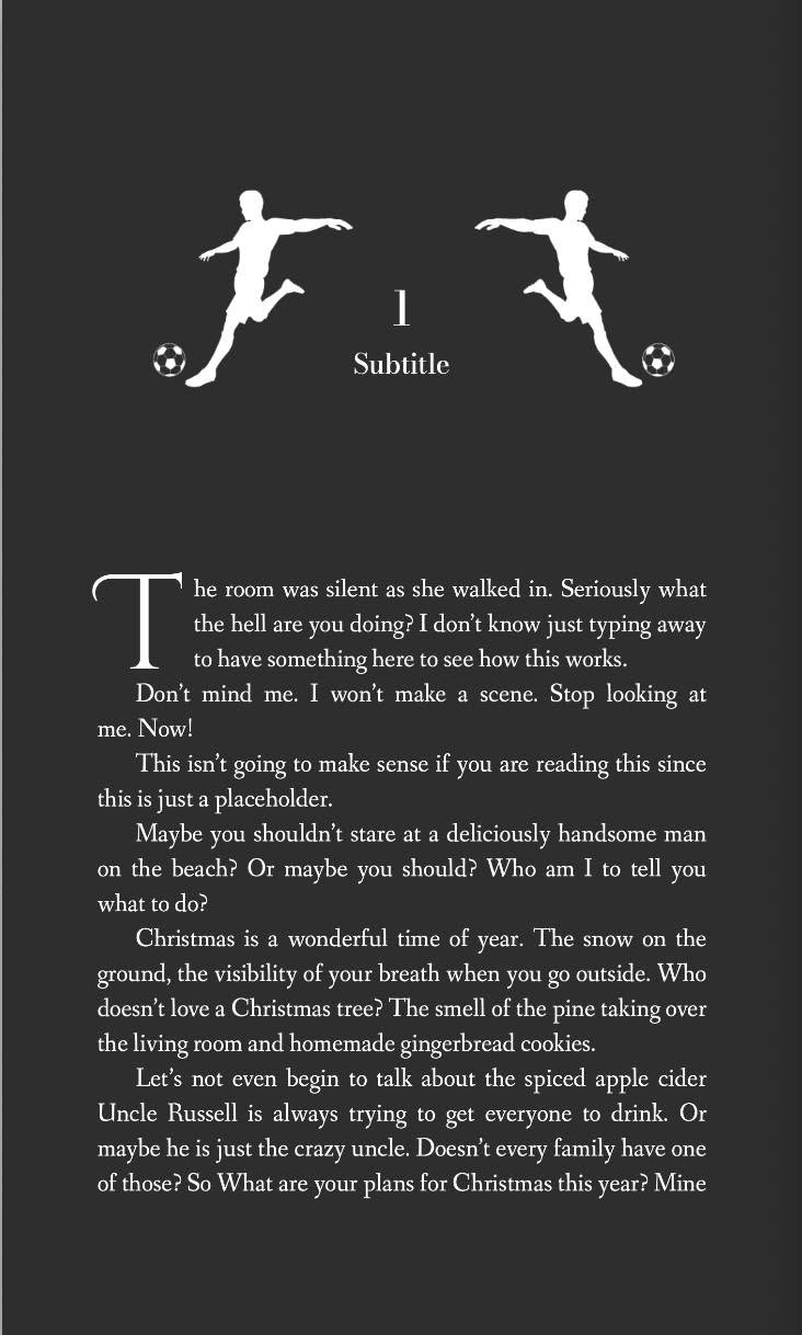 Book Formatting