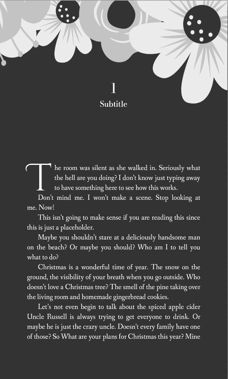 Book Formatting
