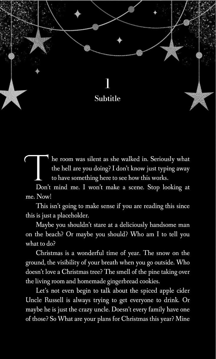 Book Formatting