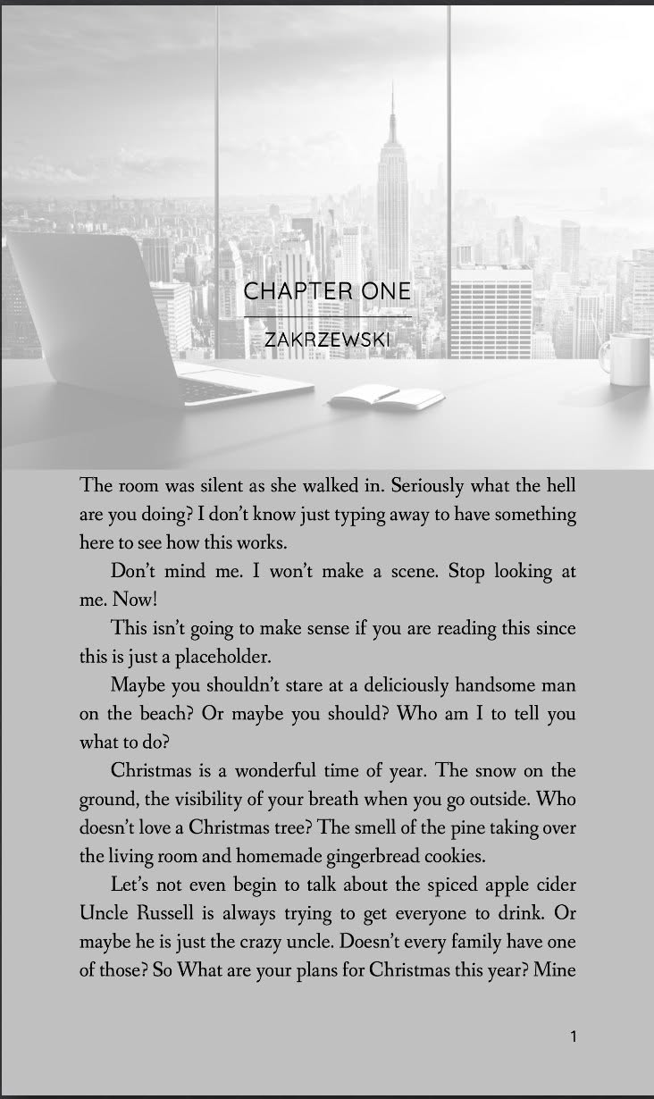 Book Formatting